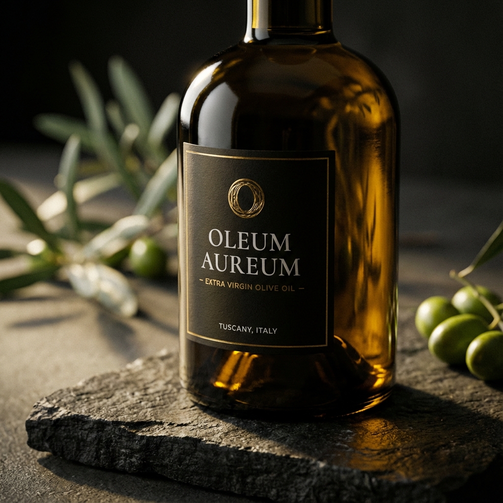 Botella de Aceite de Oliva Premium
