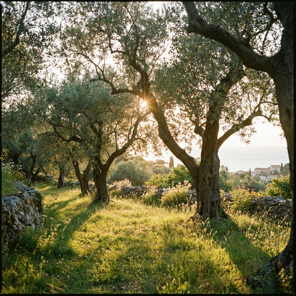 Nuestros Olivos al Atardecer